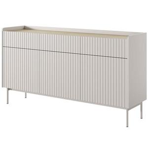 Komoda Level B 153 3D3S beige/dub scandi obraz