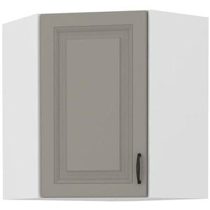 Kuchyňská Skříňka STILO CLAYGREY/BÍLÝ 60X60 GN-72 2F (45°) obraz