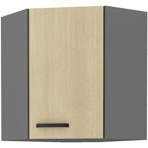 Kuchyňská Skříňka SCANDI jedle/Antracit 60X60 GN-72 2F (45°) obraz