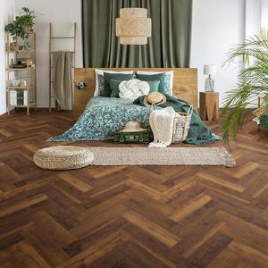 Laminátová podlaha vodeodolná Dub Laguna 8mm AC5 Herringbone K411 obraz