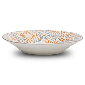 Talíř porcelán Maiolica orange hluboký 22.5cm obraz