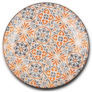 Talíř porcelán Maiolica orange mělký 26.5cm obraz