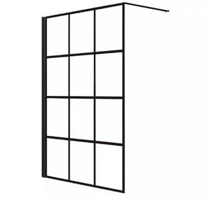 Sprchová zástěna WALK-IN Metro 110x195 black obraz