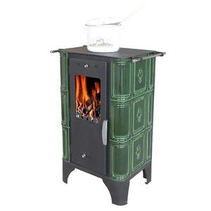 Krbová kamna Bellino Grassgreen 6 kW obraz