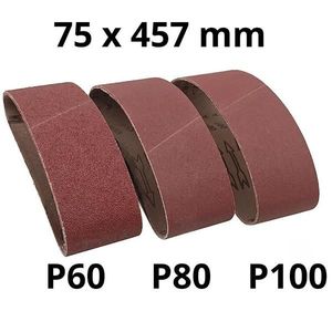 Sada brusných pásů 75x457 mm 3 ks obraz