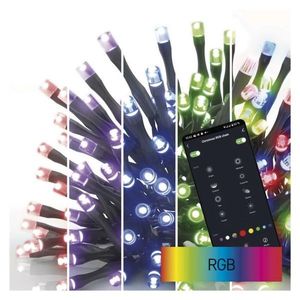 EMOS GoSmart LED vánoční řetěz 18m, venkovní i vnitřní, RGB programy, časovač, WiFi D4ZR03 obraz