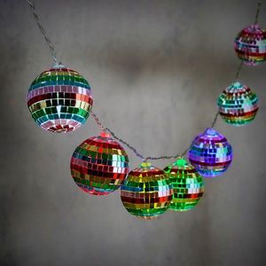 Vánoční světelný řetěz s 6cm disko koulemi vč. LED 1, 5m 10 světel - Dancer obraz