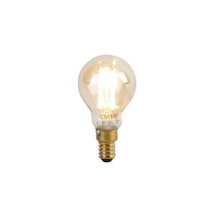 Chytrá E14 LED lampa P45 zlatá 4, 9W 470 lm 1800-3000K obraz