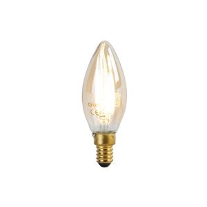 Chytrá E14 LED lampa B35 zlatá 4, 9W 470 lm 1800-3000K obraz