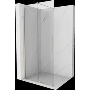 MEXEN/S Velar Sprchová zástěna posuvná Walk-in 75 x 200 cm, transparent 8 mm, nikl kartáčovaný 871-075-000-03-97 obraz