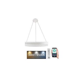 LED Stmívatelný lustr na lanku LED/80W/230V 3000-6500K bílá + dálkové ovládání obraz