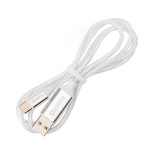 USB kabel USB-A / USB-C konektor s LED podsvícením 18W 1m bílá obraz