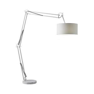 Redo Redo 02-385 - Stojací lampa AZAR 1xE27/42W/230V bílá/chrom obraz