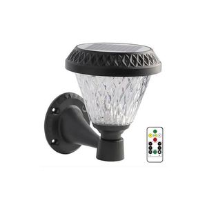 LED Stmívatelná solární nástěnná lampa LED/0, 8W/5, 5V IP44 + dálkové ovládání obraz