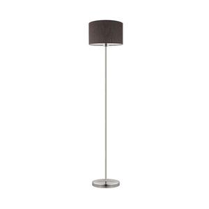 Eglo Eglo - Stojací lampa TUNJA 1xE27/60W/230V matný chrom/hnědá obraz