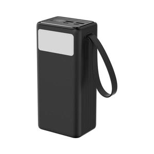 Power Bank 40000 mAh 65W PD 2xUSB-A + 2xUSB-C s LED svítilnou a USB-C kabelem 1m obraz