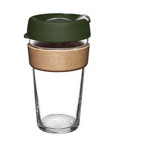 Zelený cestovní hrnek 454 ml Brew Cork Pine L – KeepCup obraz