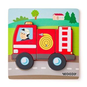 Woody Puzzle Baby Hasič obraz