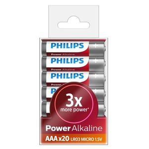 Philips Baterie AAA 1, 5 V Power Alkaline, 20 ks obraz