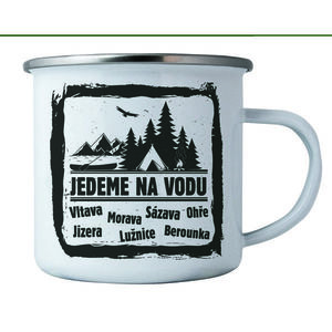 Bohemia Gifts Plechový hrnek - Jedeme na vodu, 350 ml obraz