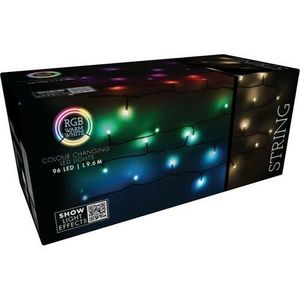 RGB Vánoční LED řetěz s dálkovým ovládáním 96 LED obraz