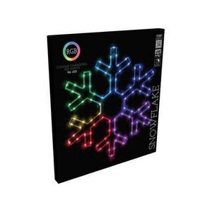 RGB Vánoční LED dekorace Colouring snowflake 90 LED, 50 x 43 cm obraz