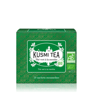 Kusmi Tea Porcovaný zelený čaj Spearmint green tea Bio, 20 sáčků 21651A1120 obraz