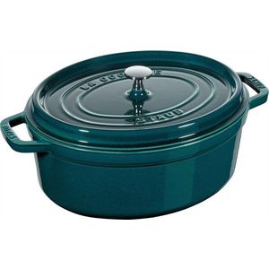 Staub Oválný litinový hrnec s poklicí Cocotte, mořská modř, 33 cm / 6, 7 l 1103337 obraz