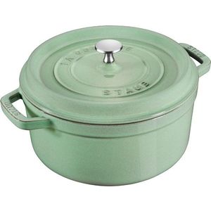 Staub Litinový hrnec s poklicí Cocotte, šalvějová, 22 cm / 2, 6 l 11022115 obraz