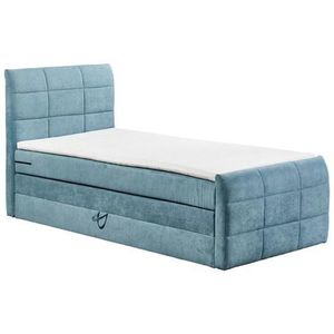 Boxspring postel KUBA 100x200 cm modrá obraz