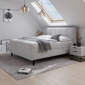 Posteľ boxspring MARBELLA 180x200, světle šedá obraz