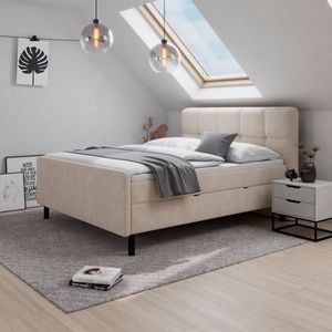 Posteľ boxspring MARBELLA 180x200, béžová obraz