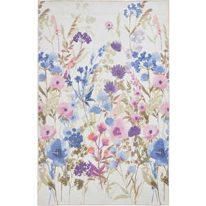 Fialový pratelný koberec 152x230 cm Country Floral – Catherine Lansfield obraz