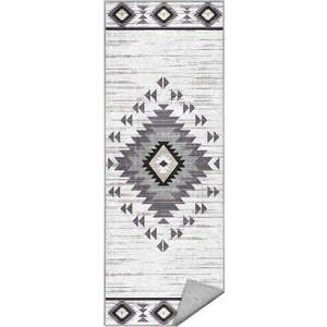 Světle šedý pratelný běhoun 80x200 cm Ethnic Geo – Mila Home obraz