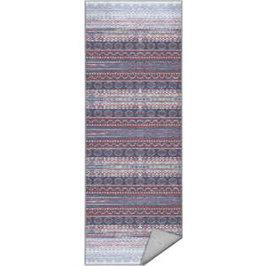 Fialovo-šedý pratelný běhoun 80x200 cm Vintage Stripe – Mila Home obraz