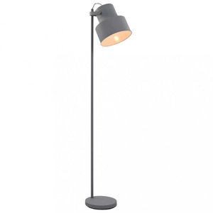 Stojací lampa kov Dekorhome Šedá obraz