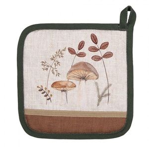 Béžová chňapka - podložka s houbičkami Little Forest Jewels - 20*20 cm LFJ45 obraz