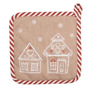 Chňapka s perníkovými chaloupkami Gingerbread Bliss - 20*20 cm GBB45 obraz