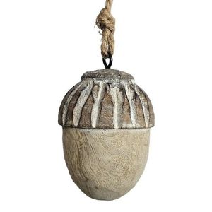 Dřevěná závěsná ozdoba žalud Acorn - Ø 5 * 7cm AVD-87910A obraz