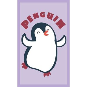 Faro Bavlněná froté osuška PENGUIN 018 30x50 cm fialová obraz