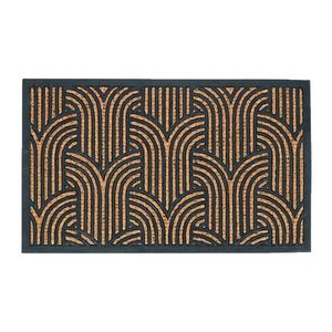 DekorStyle Kokosová rohožka ART DECO 75, 5x45, 5 cm hnědo-černá obraz