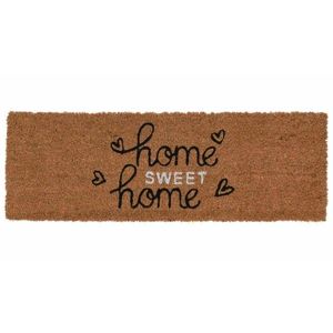 DekorStyle Kokosová rohožka HOME SWEET 75x25 cm hnědá obraz