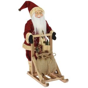 DekorStyle Vánoční figurka Santa Clause Mikolaj 45 cm červená obraz