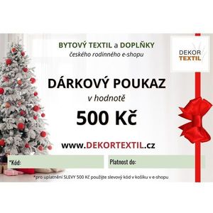 Dárkový poukaz v hodnotě 500 Kč obraz