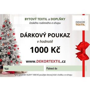 Dárkový poukaz v hodnotě 1000 Kč obraz