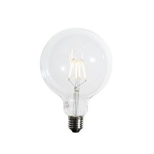 LED žárovka E27 s3stupňovým stmíváním, spirálové vlákno G125, 4W, 450lm, 2700K obraz