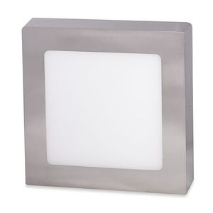 Ecolite Stříbrný přisazený LED panel hranatý 300 x 300mm 25W Barva světla: Teplá bílá LED-CSQ-25W/27/CHR obraz