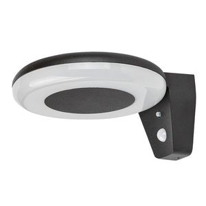 Rabalux Černé fasádní solární LED svítidlo s pohybovým čidlem Certovo 4W IP44 77010 obraz