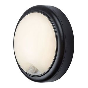 Rabalux Černé fasádní LED svítidlo s pohybovým čidlem Hitura 15W IP54 77028 obraz