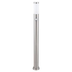 Rabalux Chromový zahradní sloupek s pohybovým čidlem Inox Torch pro LED žárovku E27 110cm 8268 obraz